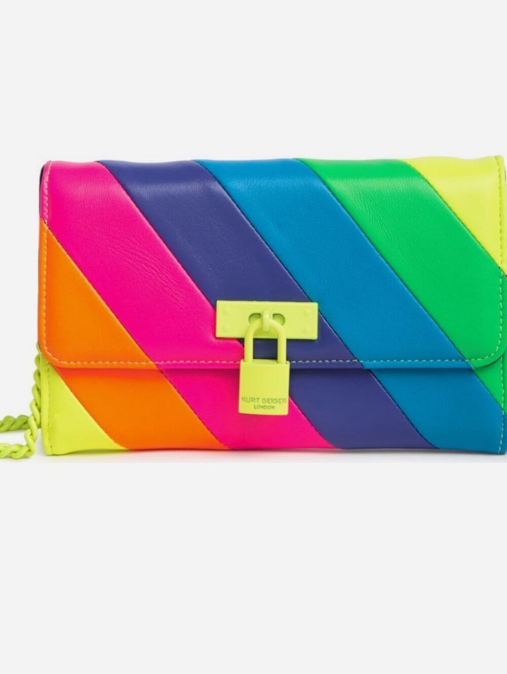 Kurt Geiger Rainbow Leather Crossbody Bag - Multicolor